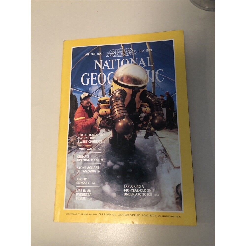 NATIONAL GEOGRAPHIC July 1983 AUTOMOBILE Wales CHINA ZONES Stone Age Art‎ ARCTIC